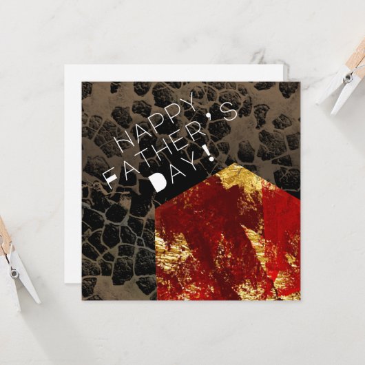 Carte Réchauffement climatique - Maison en feu - Fête du (Devant/Arrière en situation)