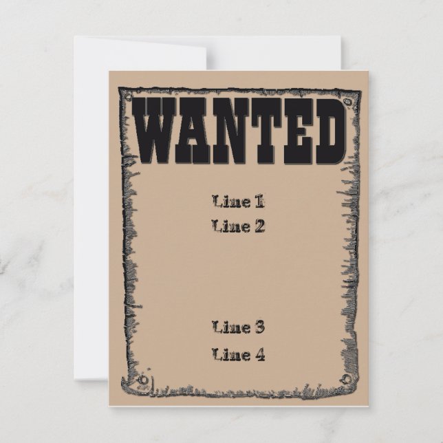 Carte Recherché (Devant)