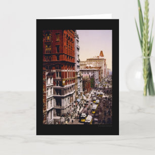 Carte Recherche de Broadway à New York City 1900