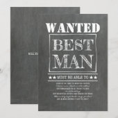 Carte Recherché Témoin Mariage Proposition Amusante (Devant / Derrière)