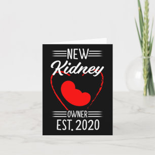 Carte Récipiendaire de la transplantation de rein 2020 O