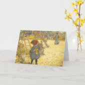 Carte Récolte d'Apple par Carl Larsson, Suède (Fleur jaune)