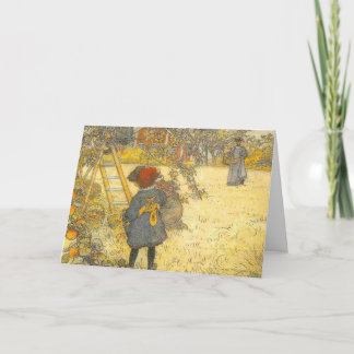Carte Récolte d'Apple par Carl Larsson, Suède