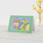 CARTE RÉCOLTE D'INCENDIE DRAGON ÉCLAIRANT LES BOUGIES D' (Fleur jaune)