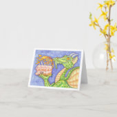 CARTE RÉCOLTE D'INCENDIE DRAGON ÉCLAIRANT LES BOUGIES D' (Fleur jaune)