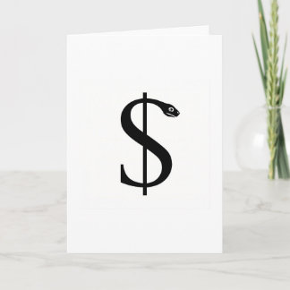 CARTE RECONCEPTION DU DOLLAR / ARGENT DE GUÉRISON 