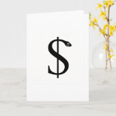 CARTE RECONCEPTION DU DOLLAR / ARGENT DE GUÉRISON  (Fleur jaune)