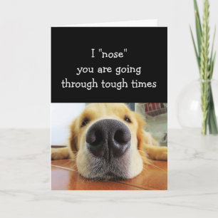 Carte Réconfortant pour les moments difficiles Mignon et