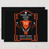 Carte Reconnaissance du service de longue durée (Devant / Derrière)