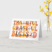 Carte Reconnaissant Grateful Bénie (Fleur jaune)