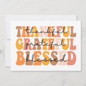 Carte Reconnaissant Grateful Bénis (Devant)