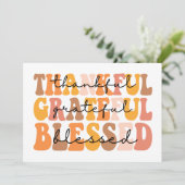 Carte Reconnaissant Grateful Bénis (Debout devant)