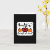 Carte Reconnaissant Grateful et Bénis Citrouille Fall Th (Fleur jaune)