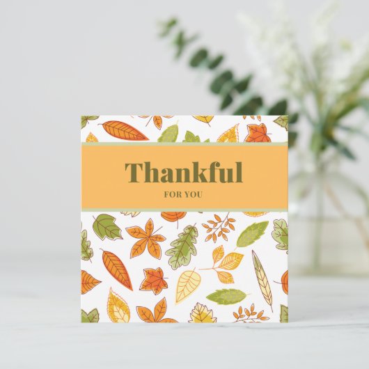 Carte Reconnaissant pour Vous, Action de grâce (Debout devant)