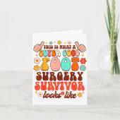 Carte Recovery Funny Super A Cool Foot Surgery Survivor (Devant)