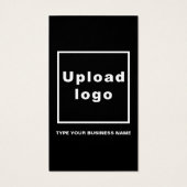 Carte Rectangle Portrait Noir Information d'affair (Dos)