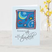 Carte Récupération Anniversaire Star Twinkle (Fleur jaune)