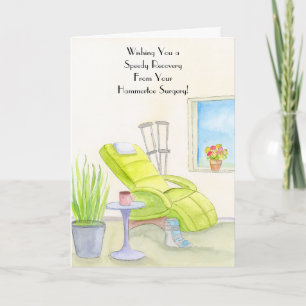 Carte Récupération après une opération de l'orteil en ma