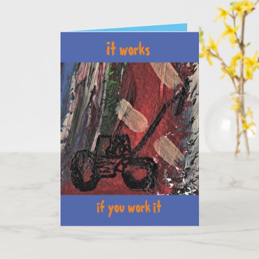 Carte Récupération "ça marche" (Fleur jaune)