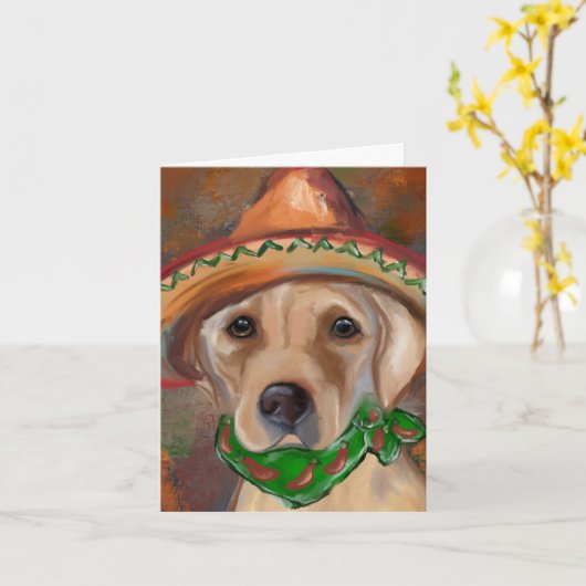 CARTE RÉCUPÉRATION DE LABRADOR (Fleur jaune)