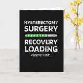 Carte Récupération de l'hystérectomie | Chirurgie Uterus (Fleur jaune)