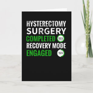 Carte Récupération de l'hystérectomie Chirurgie Uterus