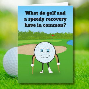 Carte Récupération des blessures de golf Humour Se tirer