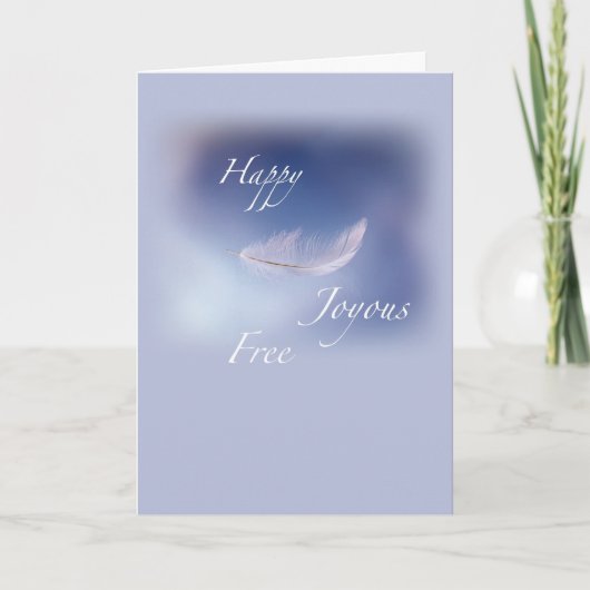 Carte Récupération Joyeuse Libre (Devant)