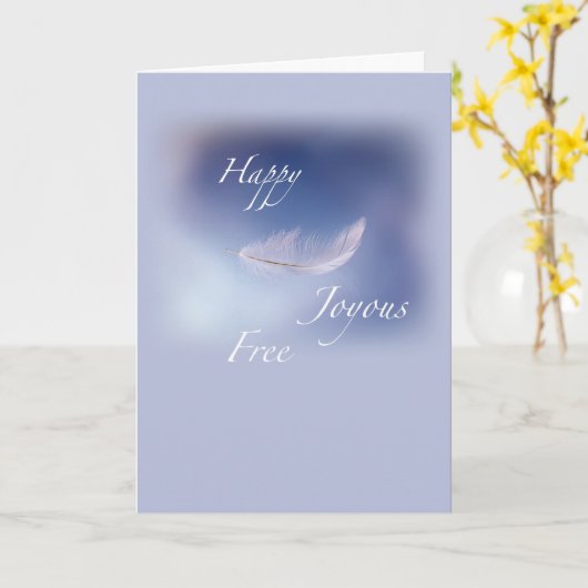 Carte Récupération Joyeuse Libre (Fleur jaune)