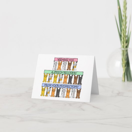 Carte Récupération rapide de la myomectomie (Devant)