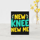 Carte Récupération Remplacement du Genou Nouveau Genou N (Fleur jaune)