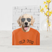 Carte récupératrice d'or d'anniversaire en t-shirt orang (Fleur jaune)