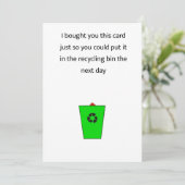 Carte Recyclage (Debout devant)