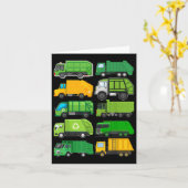 Carte Recyclage des déchets de déchets de camionnette An (Fleur jaune)