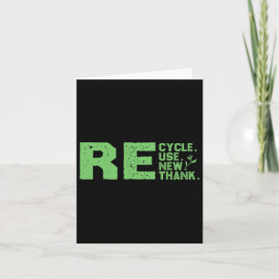 Carte Recyclage écologique du design