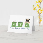 Carte Recycler, Adopter Un Carlin (Fleur jaune)
