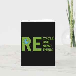 Carte Recycler réutiliser Renouveler l'environnement de