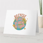Carte Recycler réutiliser Renouveler repenser (Devant)