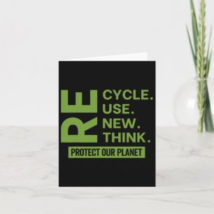 Carte Recycler Réutiliser Renouveler Repenser Protéger N