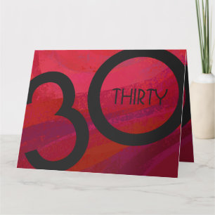 Carte Red 30 Dix Anniversaire