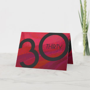 Carte Red 30 Dix Anniversaire