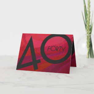Carte Red 40 Dix Anniversaire