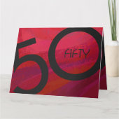 Carte Red 50 Dix Anniversaire (Devant)