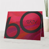 Carte Red 60 Dix Anniversaire (Devant)