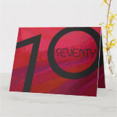 Carte Red 70 Dix Anniversaire (Fleur jaune)