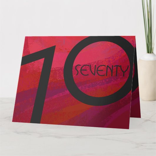Carte Red 70 Dix Anniversaire (Devant)