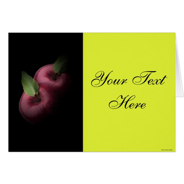 Carte Red Apples (Devant horizontal)