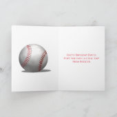 Carte Red Baseball Anniversaire Enfants Sports (Intérieur)