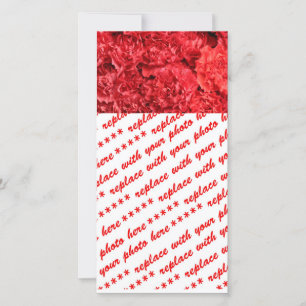 Carte Red Carnations