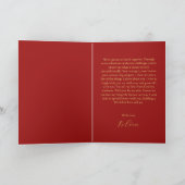 Carte Red chinese wedding vow book his vows (Intérieur)